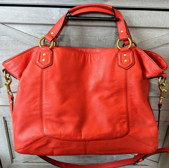 Coach Bright Coral Tote - Picture 2 of 4